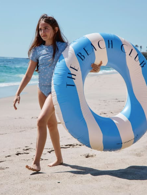 UV Shirt Korte Mouw Blauw Bloem Swim Essentials